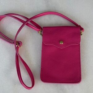 T.J.Maxx Bold Pink Crossbody Bag Cell Phone Purse
